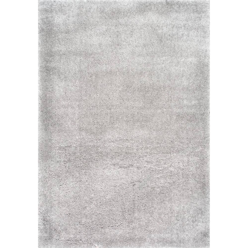 Gynel Contemporary Shag Area Rug Silver 4 ft. x 6 ft. Area Rug price history on PriceWatchPro