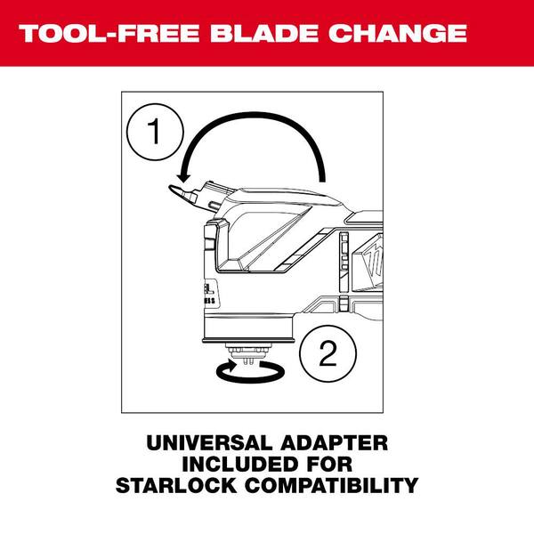 Milwaukee - M12 FUEL 12V Lithium-Ion Cordless Oscillating Multi-Tool with M12 XC 5.0 Ah Battery (2-Pack) Starter Kit and Charger