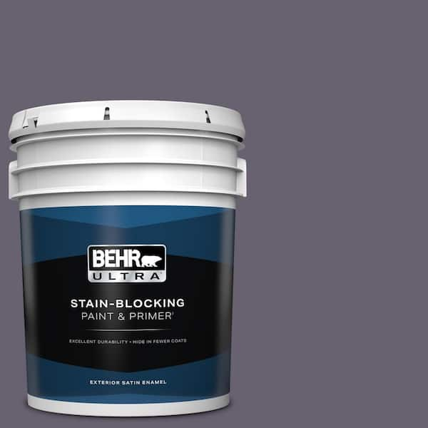 BEHR ULTRA 5 gal. #N560-6 Fashionista Satin Enamel Exterior Paint & Primer