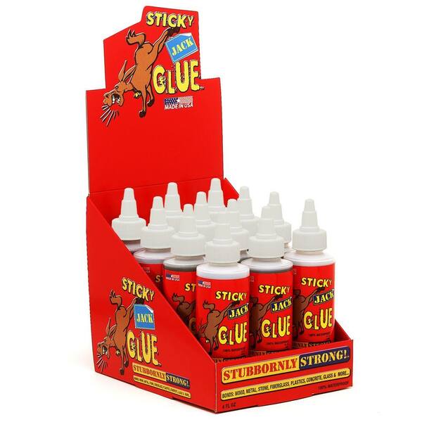 Sticky Jack Multi-Pack - 12 Bottles of Glue in Display Case