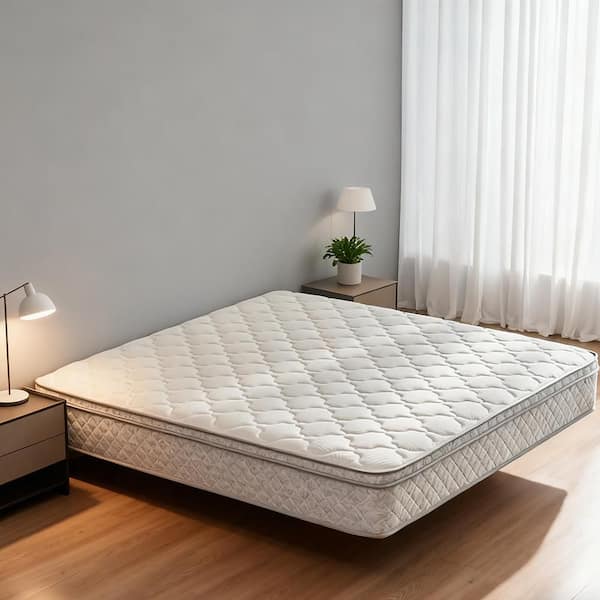 Full Medium 12 in. King Hybrid Mattress in a Box with Memory Foam and Pocket Spring, Pressure Relief, Zoned Support