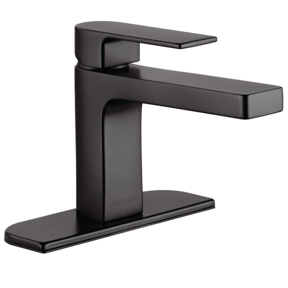Xander Matte Black Single-Handle Mid-Arc Bathroom Faucet