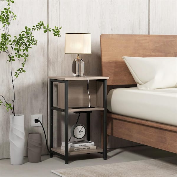 Urban Grey 13.5 in. W Nightstand