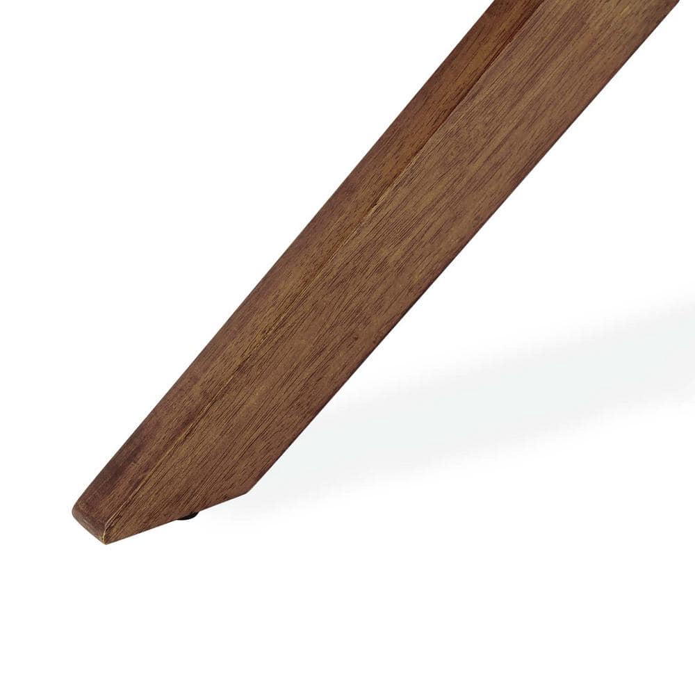 Crossroads 47" Round Walnut Grain Pedestal Dining Table