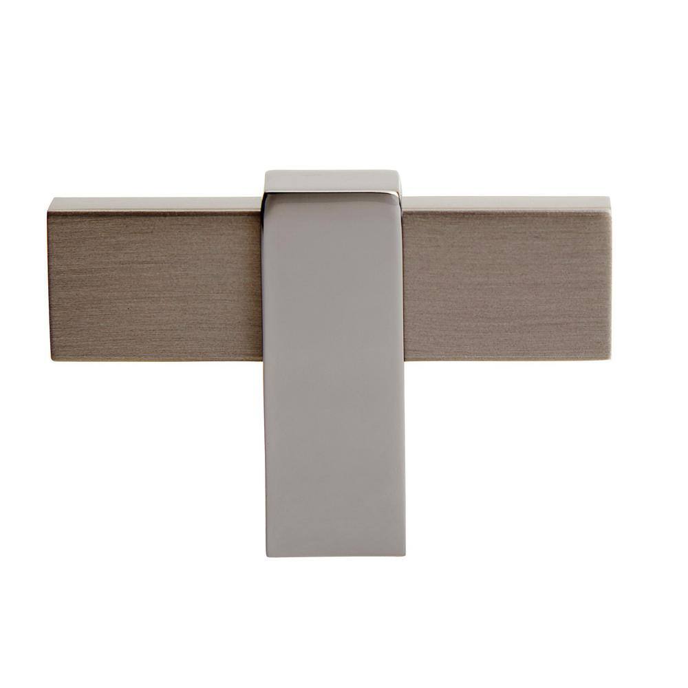 2.38 Inch Brushed Nickel T-Handle Cabinet Knob