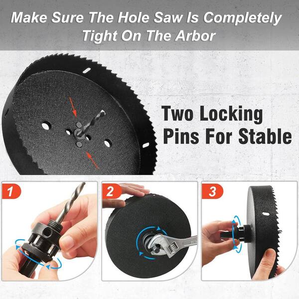 7 in. Bi-Metal Hole Saw with 1/2 Hex Shank Quick Change