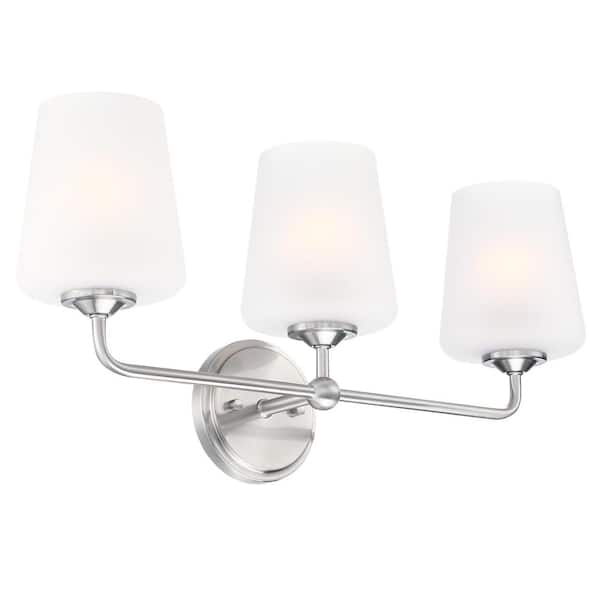 Design House Stasia 24 In. 3-Light Satin Nickel Vanity Light 589291 ...