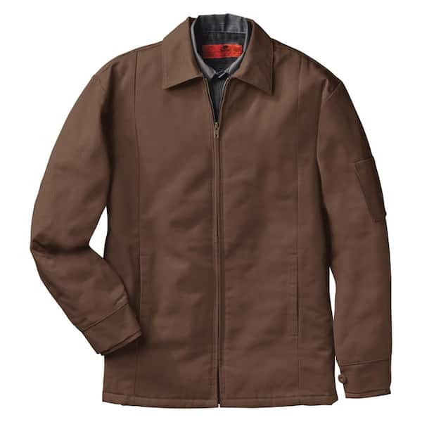 Red Kap Men's X-Large (Tall) Brown Perma-Lined Panel Jacket JT50BN