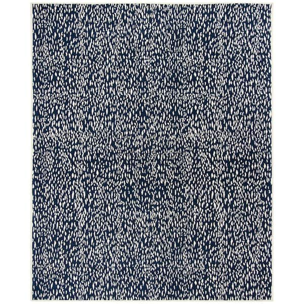 SAFAVIEH Marbella Navy Blue/Ivory 8 ft. x 10 ft. Border Area Rug