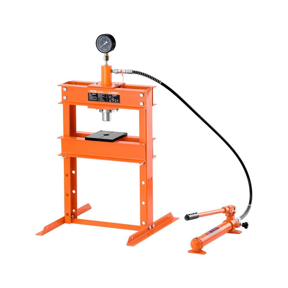 Hydraulic Shop Press, 10 T H-Frame Shop Press with Press Plate and H-shaped Base, Stable Garage Floor Adjustable Press price history on PriceWatchPro