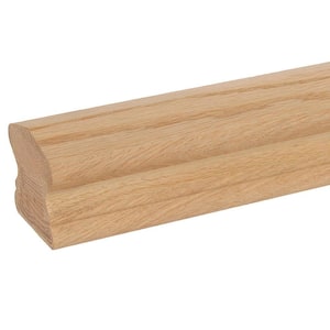 Stair Parts 6510 12 ft. Unfinished White Oak Handrail