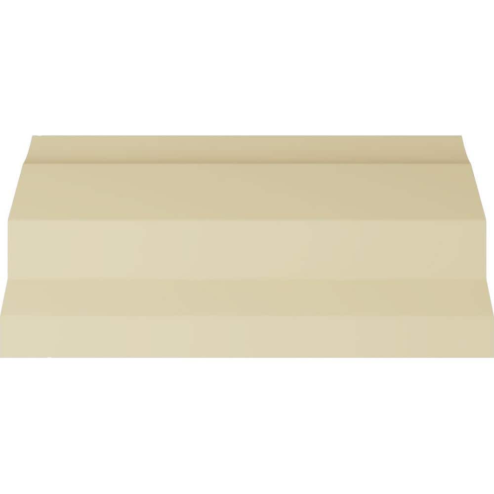 Primed White Polyurethane Geometric Crown Moulding Sample