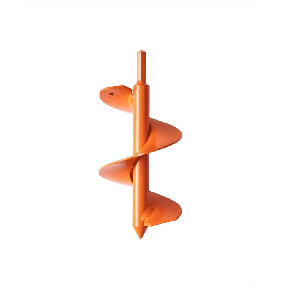 USA 7 in. x 3 in. Orange Multi-Purpose Bulb Plant Auger