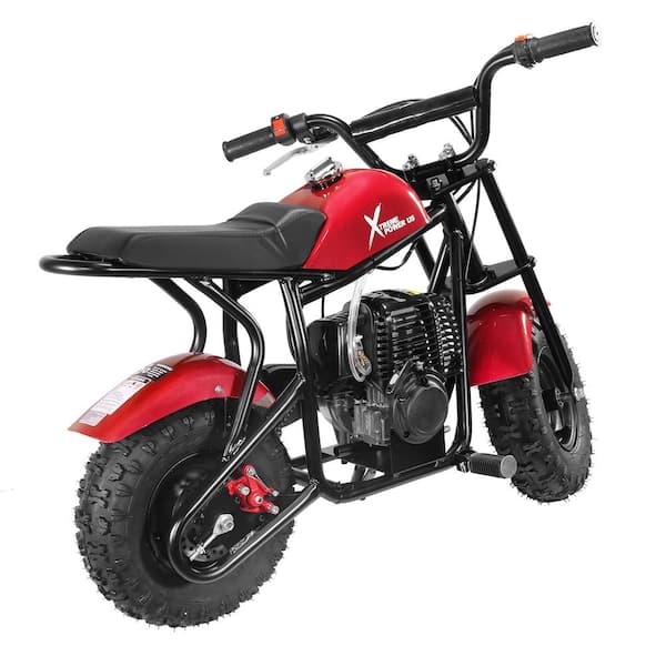 XtremepowerUS High Performance Mini Motorcycle 4 Stroke 40cc Blue/White  Pocket Mini Bike 99701 - The Home Depot