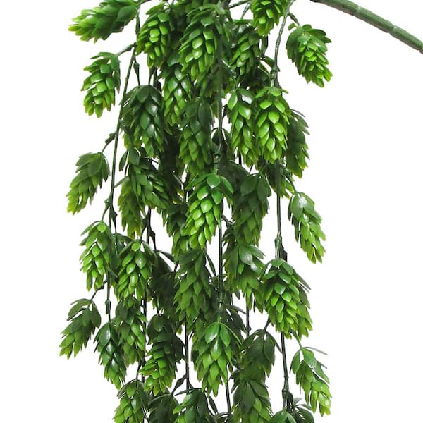 37 in. Artificial Berry Ivy Leaf Vine Hanging Plant Greenery Foliage Bush  (Set of 2)