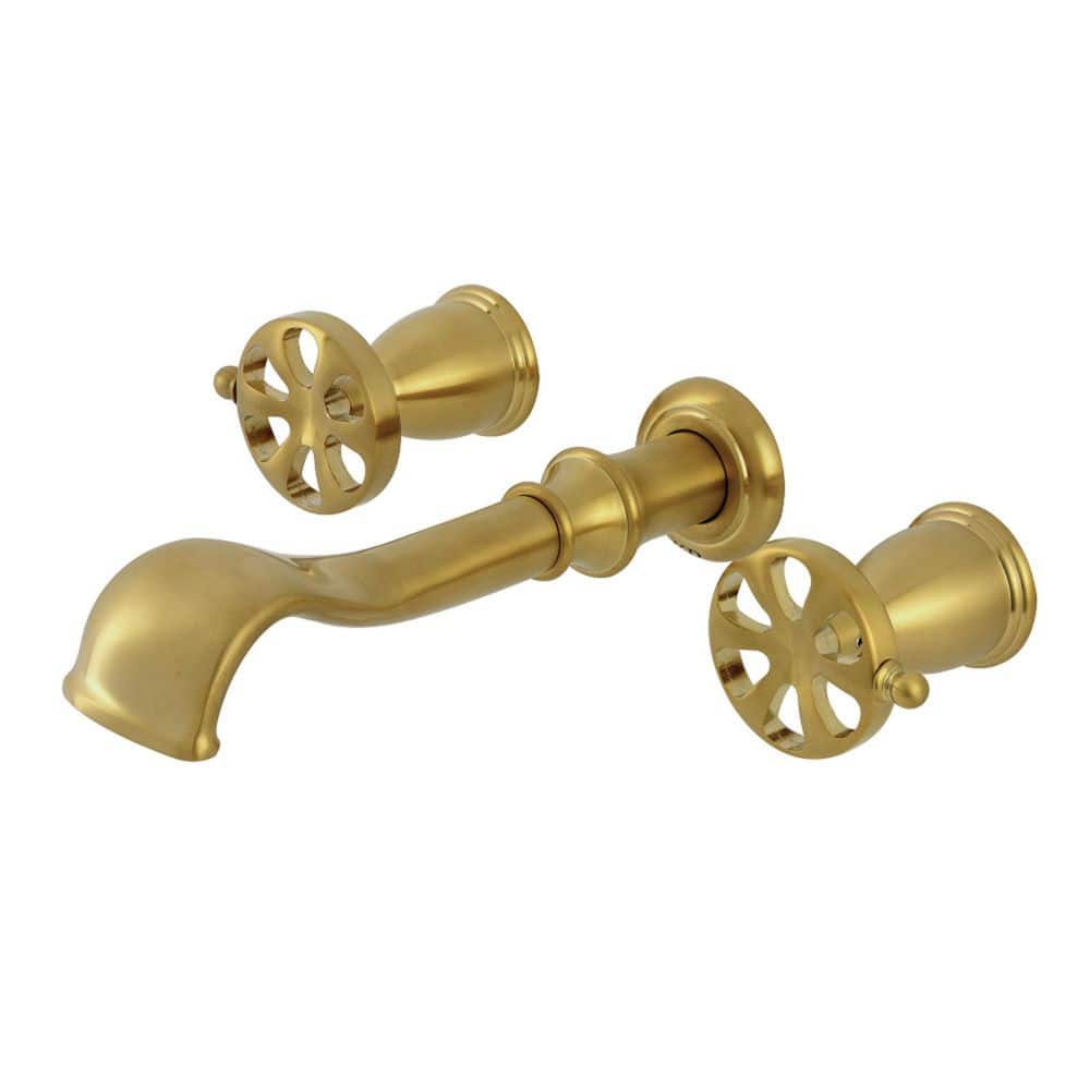 2-Handle Wall Mount Roman Tub Faucet in Brushed Brass (Valve Included) price history on PriceWatchPro