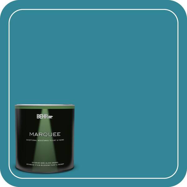 BEHR MARQUEE 1 qt. #M470-6 Precious Stone Semi-Gloss Enamel Exterior Paint & Primer