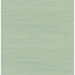 Sage Classic Faux Grasscloth Peel and Stick Wallpaper Sample