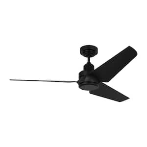 Ruhlmann 52 in. Integrated LED Indoor/Outdoor Midnight Black Smart Ceiling Fan with Remote Control and Reversible Motor