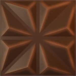 19 5/8 in. x 19 5/8 in. Bailey EnduraWall Decorative 3D Wall Panel, Aged Metallic Rust (12-Pack for 32.04 Sq. Ft.)