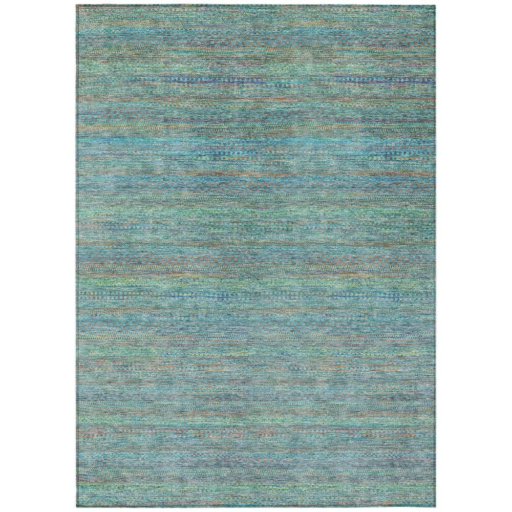 Chantille Machine Washable Indoor/Outdoor Abstract ACN2148 Teal 5 ft. x 7 ft. 6 in. Area Rug price history on PriceWatchPro