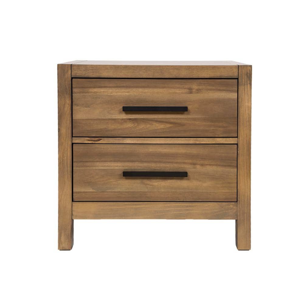 Furniture of America Jonston 2Drawer Light Oak NightstandIDF7355N