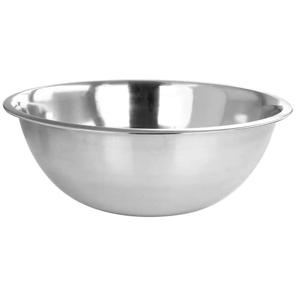 16 Quart Large Stainless Steel Mixing Bowl Baking Bowl, Flat Base
