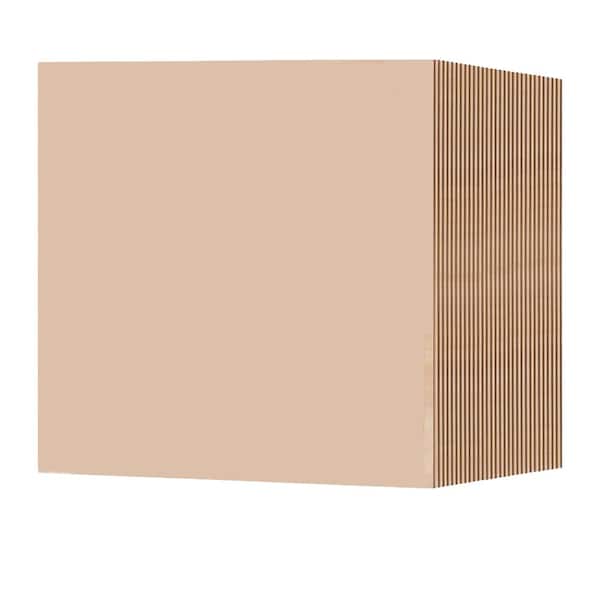 Basswood plywood sheets 12 x 12 x 1 8 inch A A grade thin unfinished wood for laser cutting 30 pack