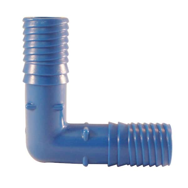 Apollo 3/4 in. Barb Insert Blue Twister Polypropylene 90-Degree Elbow Fitting