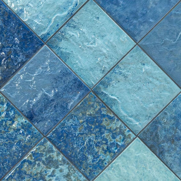 MSI Adelaide Sky 6 in. x 6 in. Glossy Porcelain Wall Tile-Pool