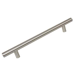 7 in. Thick Solid 10 in. Center-to-Center Long Stainless Steel Finish Bar Handle Pull (10-Pack)