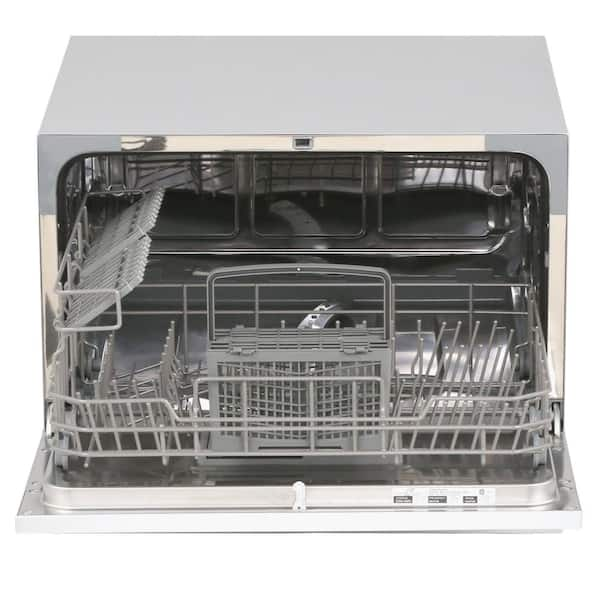 SPT 18 in. Stainless Steel Electronic Portable 120-Volt Dishwasher