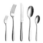 Velaze 20-Piece 18/8 Black Mirror Polished Stainless Steel Eating Utensils  Set Knife Fork Spoon Set (Service for 4) VLZ-FW-C20B - The Home Depot