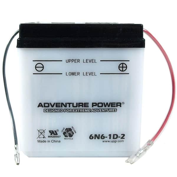 UPG Conventional Wet Pack 6-Volt 6 Ah Capacity O Terminal Battery