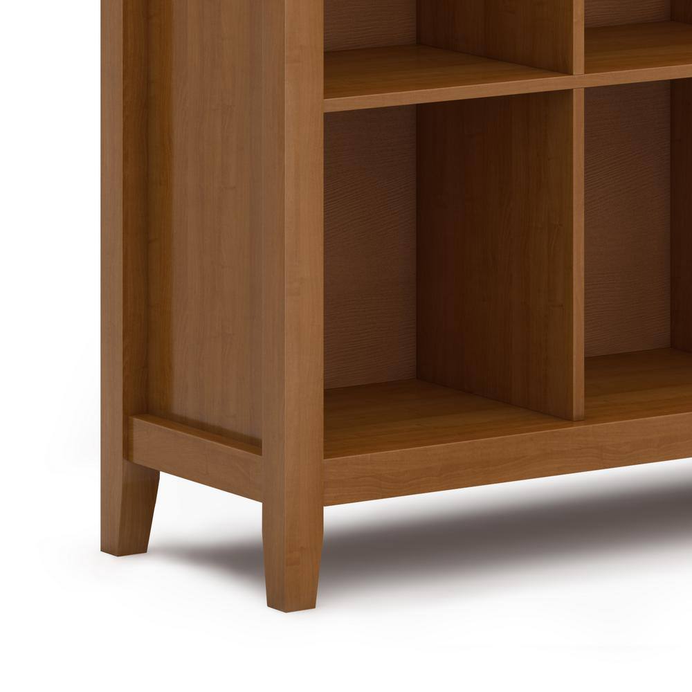 Honey Brown Solid Wood 12 Cube Storage Unit