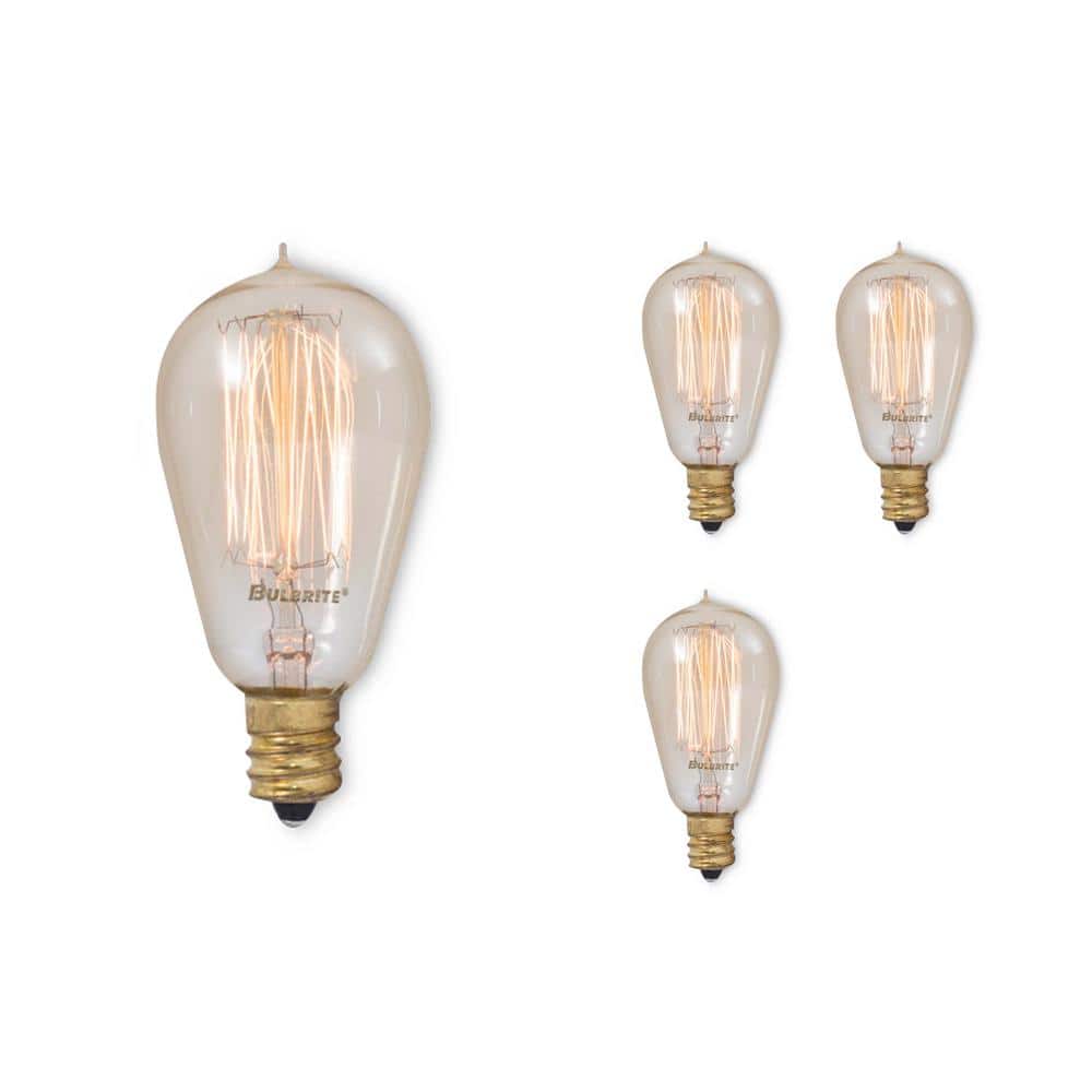 25 - Watt Equivalent ST15 Dimmable Candelabra Screw Decorative Incandescent