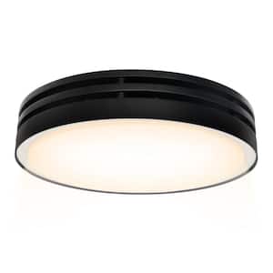 110 CFM, 2-Sones Bathroom Fan with Light, 15-Watt Dimmable 3CCT LED Light with 5-Watt 2-Color Night Light, Round, Black