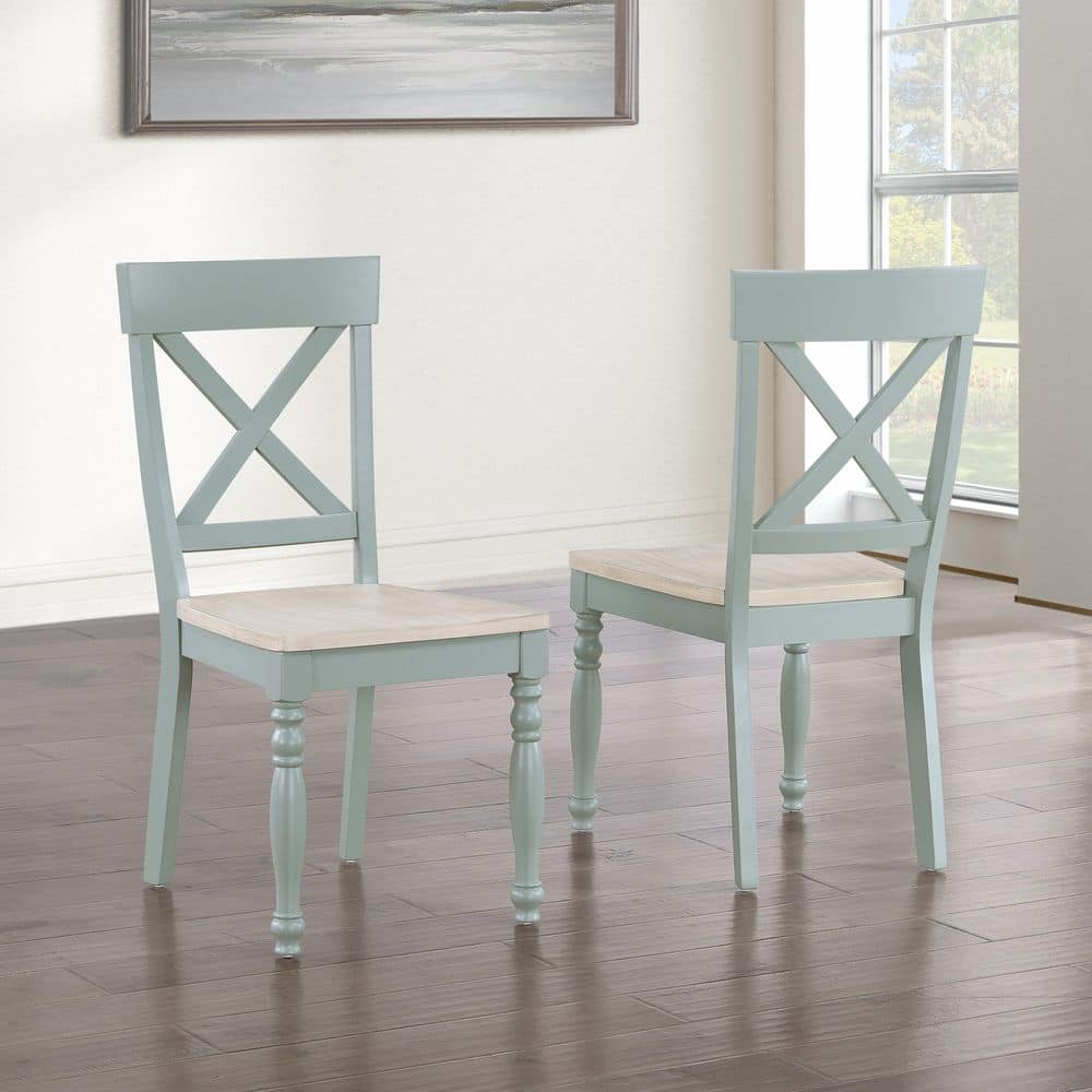 Steve Silver Darcy Green Wood Side Chair Set of 2 DAR500ES - The