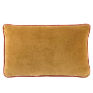 Larabee Solid Gold/ Cream Down Lumbar Pillow