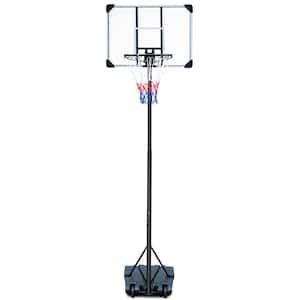 Outdoor Portable Basketball Hoop with 5.8 ft. to 7 ft. Adjustable Height Basketball Goal and Shatterproof Backboard