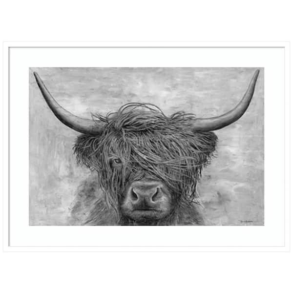 Amanti Art "Norwegian Bison" by Marie Elaine Cusson 1-Piece Framed Giclee Nature Art Print 30 in. x 41 in.