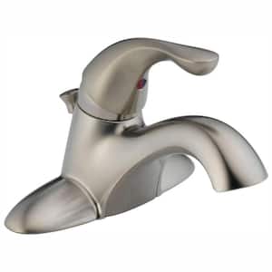 Classic 4 in. Center Set Single-Handle Bathroom Faucet in Stainless
