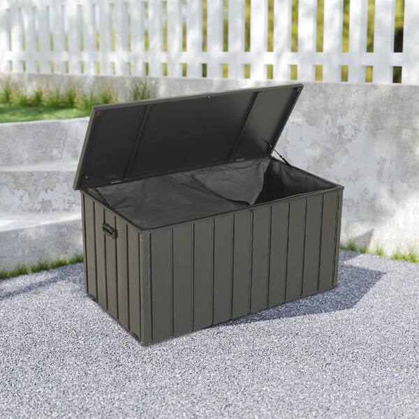 domi outdoor living 120 Gallon Outdoor Steel Deck Box with Lock