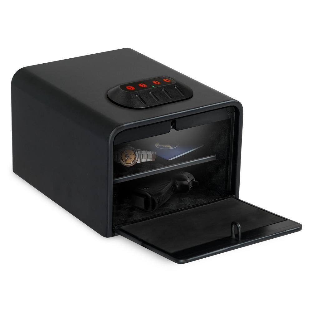 Matte Black Biometric Quick Access Home Defense Vault