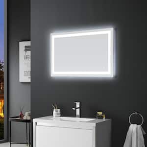 Jovian II 43 in. W x 28 in. H Rectangular Frameless Touch Sensor LED Wall Mount Bathroom Vanity Mirror
