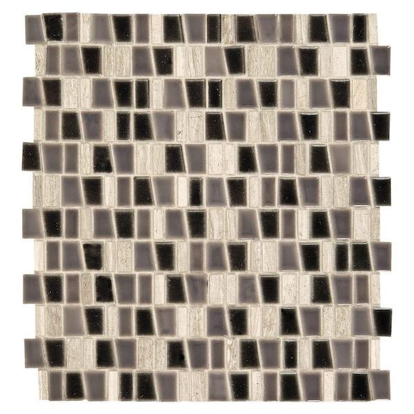 Daltile Studio Life Street 12 in. x 12 in. x 8 mm Porcelain and Stone Mosaic Wall Tile