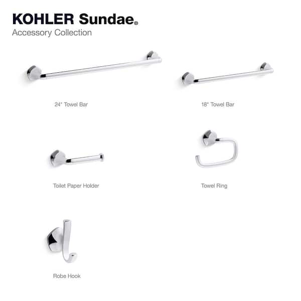 KOHLER Sundae J-Hook Robe in Polished Chrome