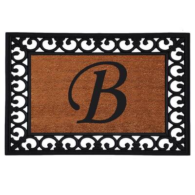 Estate Monogrammed Half-Round Door Mat