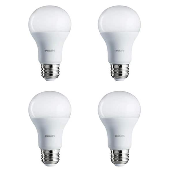 White Plug In Night Light Module With 4 Watt Light Bulb Pack of 4 Complete Sets 