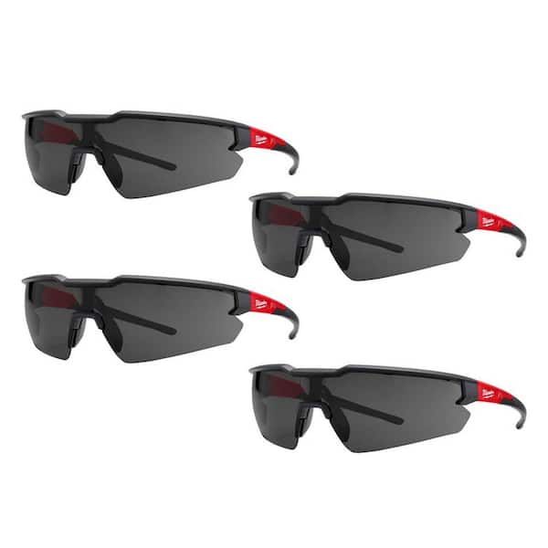 Safety Glasses with Tinted Fog-Free Lenses (4-Pack)